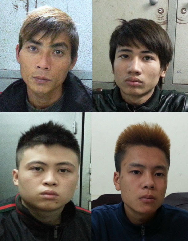 Các đối tượng bị bắt