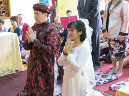 Đám cưới của Khánh Thương và chồng