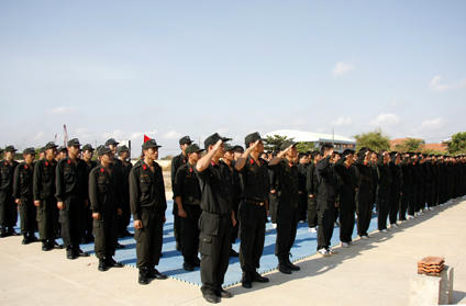 Nghi thức lễ bế mac khóa huấn luyện