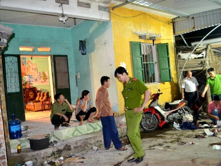 Hiện trường nơi xảy ra sự việc: Ảnh Đoàn Tùy