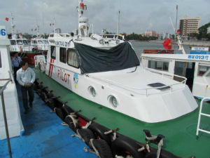 Đội ca nô của Hoa tiêu Vũng Tàu đang neo đậu tại cầu tàu Đá Vũng Tàu 1