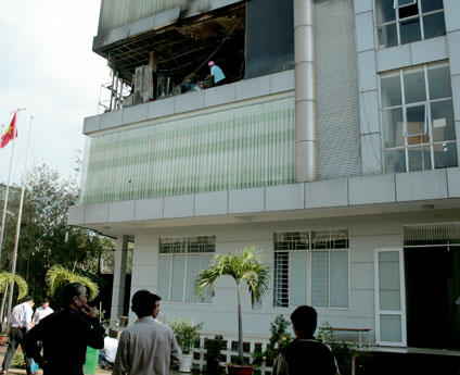 Tầng 3 nơi xảy ra hỏa hoạn