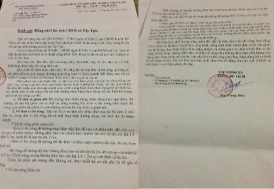 Công văn báo cáo vê chất lượng thi công