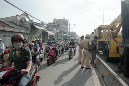 Hiện trường xảy ra tai nạn