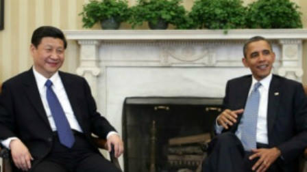 Ông Tập Cận Bình và Barack Obama trong một cuộc tiếp xúc trước đây. Ảnh: Internet