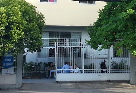 Nơi hai đối tượng dàn cảnh trộm chiếc xe SH gần 140 triệu của anh Chung.