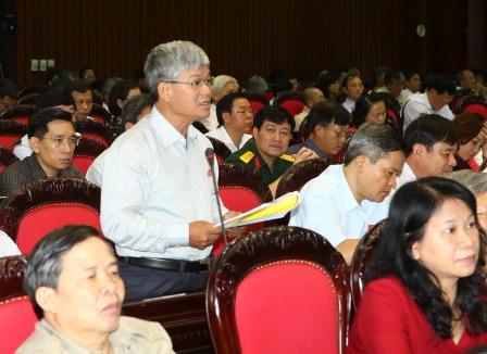 Đại biểu Quốc hội tỉnh Nam Định Nguyễn Anh Sơn phát biểu ý kiến