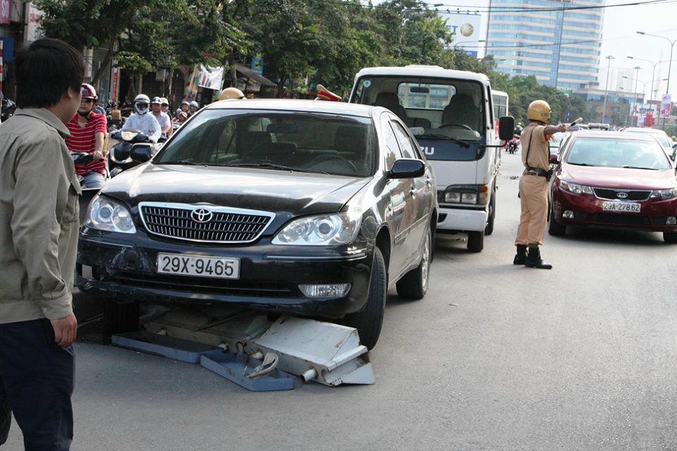 Hiện trường vụ tai nạn.