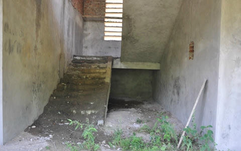 Hiện trạng công trình vào tháng 7.2013, ảnh Hoàng Sang