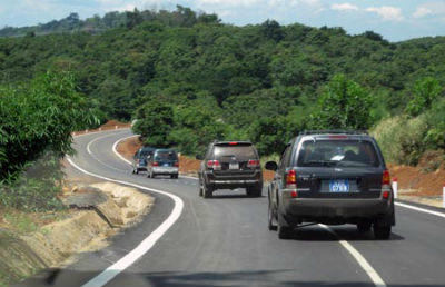 Đường 725 Lâm Đồng. Ảnh: MH