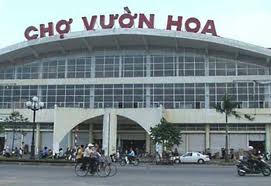 Chợ Vườn Hoa nơi xảy ra vụ việc.