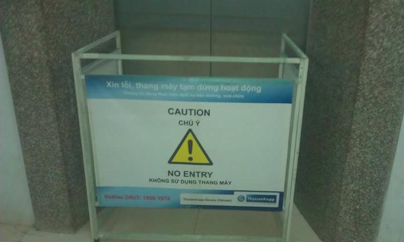 Thang máy thường xuyên bị hư hỏng