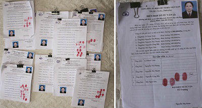 Số hồ sơ hưởng lợi của các “tư vấn viên” sau khi thuyết phục được các chủ rừng mang sổ đỏ ra kí với ông Quý