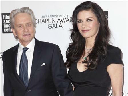 Michael Douglas và Catherine Zeta-Jones khi còn mặn nồng,