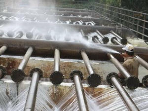 Hệ thống xử lý nước ở nhà máy nước Yên Phụ. 