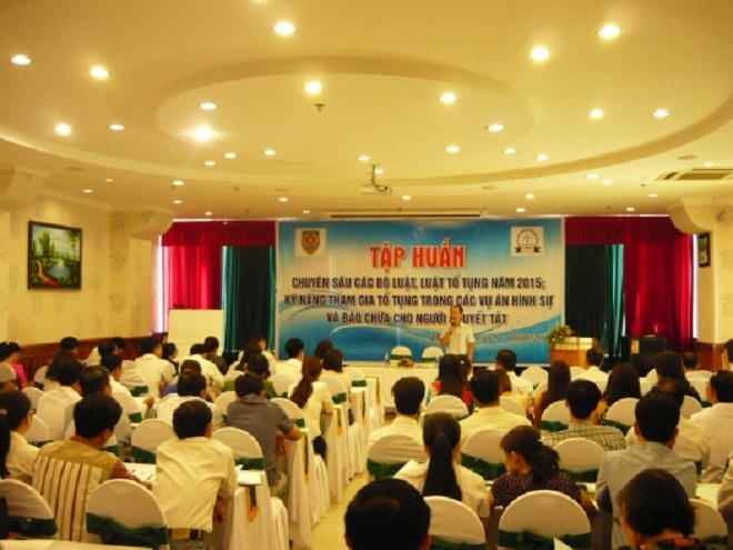 Hoàn thành Kế hoạch tập huấn các Bộ luật, Luật tố tụng 2015 cho người thực hiện trợ giúp pháp lý trên toàn quốc