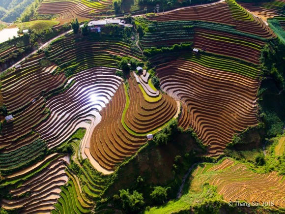 Ngất ngây chiêm ngưỡng cảnh đẹp ba miền Bắc - Trung - Nam nhìn từ bầu trời