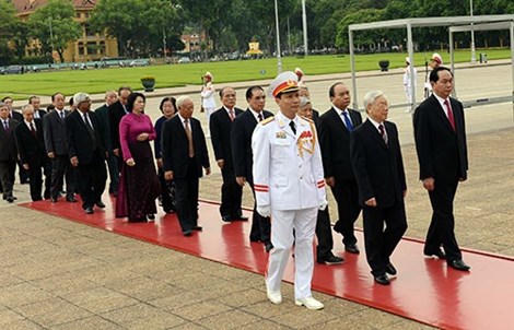 Lãnh đạo Đảng, Nhà nước dâng hương tưởng nhớ Chủ tịch Hồ Chí Minh