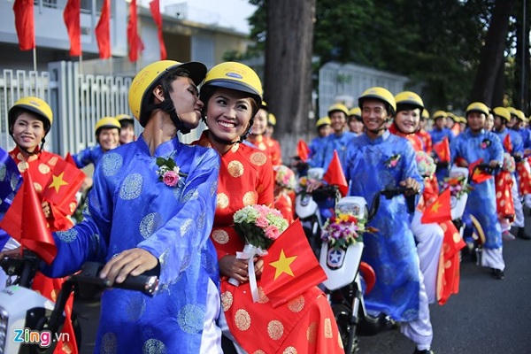 TP. HCM: Lễ cưới tập thể của 100 cặp đôi trong ngày Quốc khánh