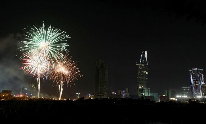 Mãn nhãn với màn pháo hoa mừng Quốc khánh tại TP HCM