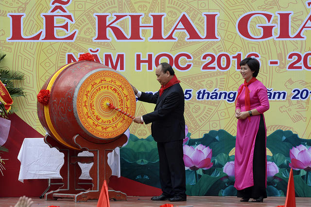 Ấn tượng hình ảnh chào mừng năm học mới trên cả nước