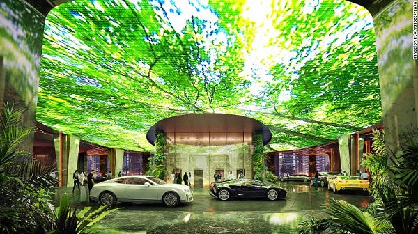Kinh ngạc với khách sạn chứa đựng cả khu rừng tại Dubai