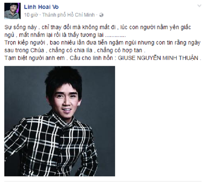 Nghệ sĩ Việt gửi lời tiễn biệt Minh Thuận