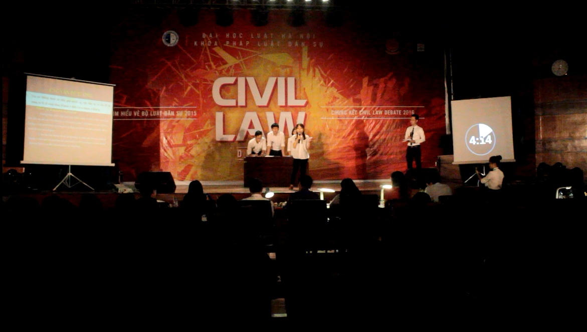 Sôi nổi tranh tài vòng chung kết Civil Law Debate 2016