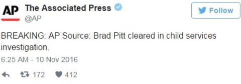 Kết luận của cảnh sát về vụ Brad Pitt bạo hành con