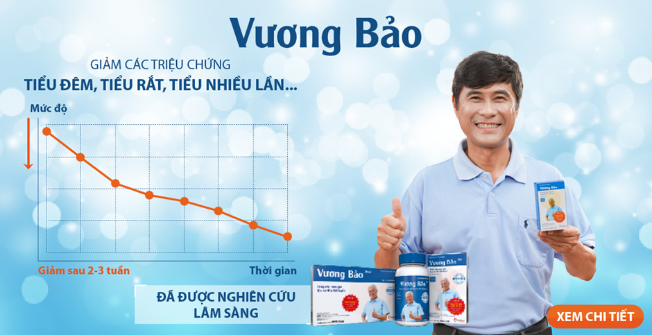 Thực phẩm bảo vệ sức khỏe Vương Bảo gì tốt cho người bị đại tuyến tiền liệt?