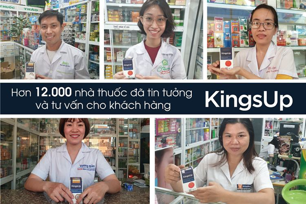 Thực phẩm bảo vệ sức khỏe KingsUp đã có dạng lọ 80 viên