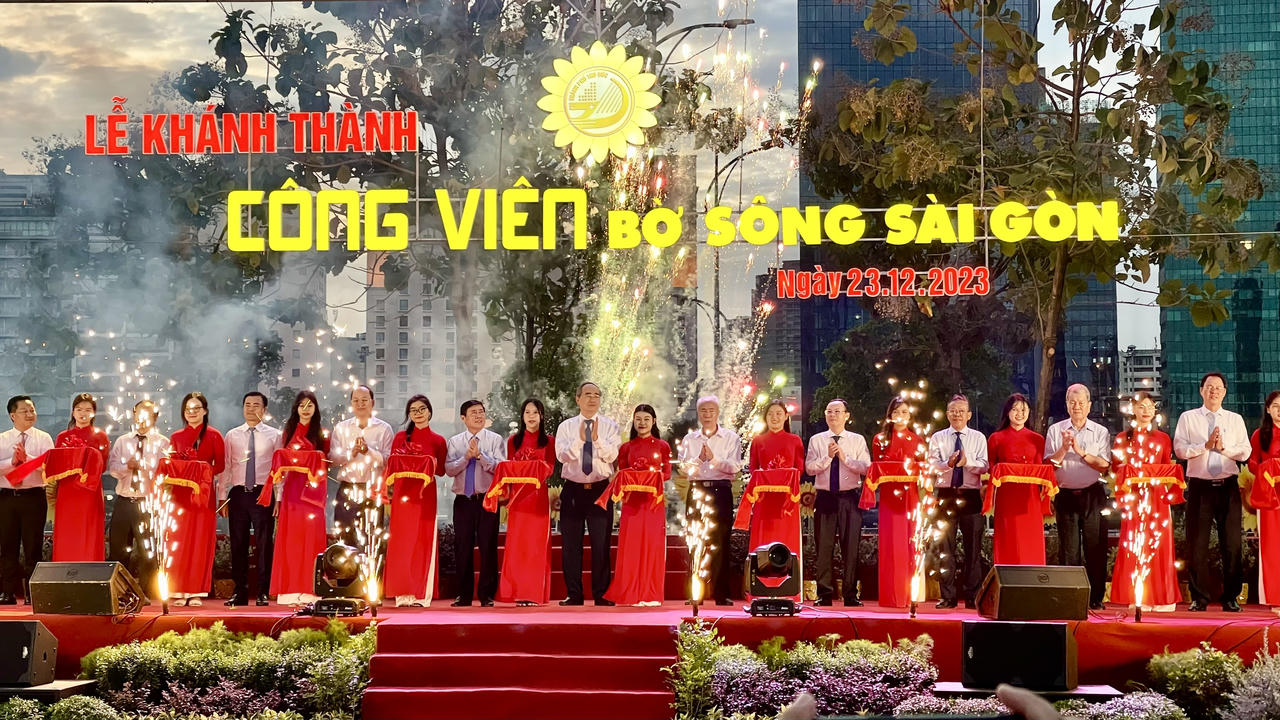 Tưng bừng lễ khánh thành Công viên bờ sông Sài Gòn