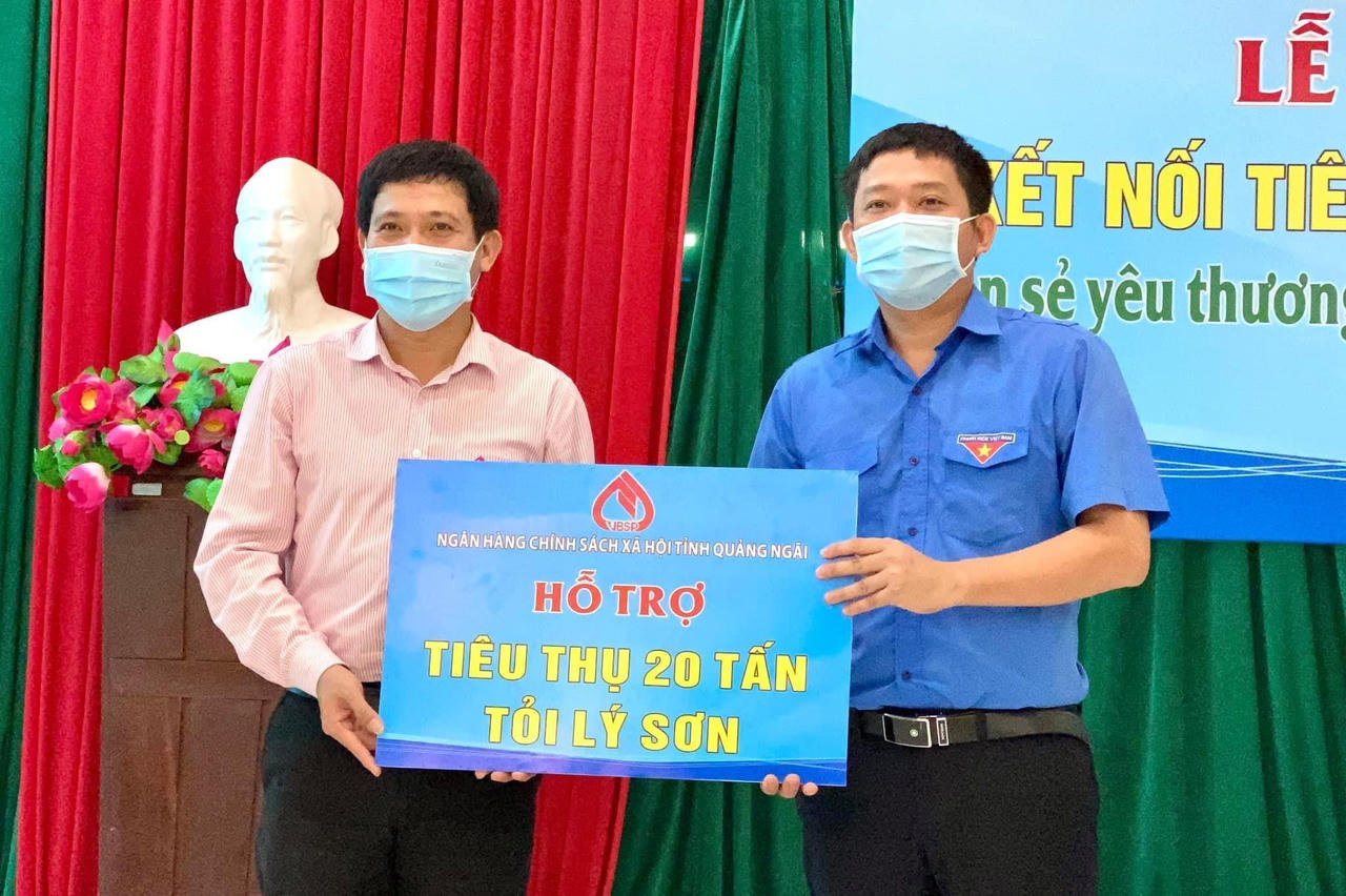 Ngân hàng Chính sách xã hội Quảng Ngãi hỗ trợ tiêu thụ tỏi Lý Sơn