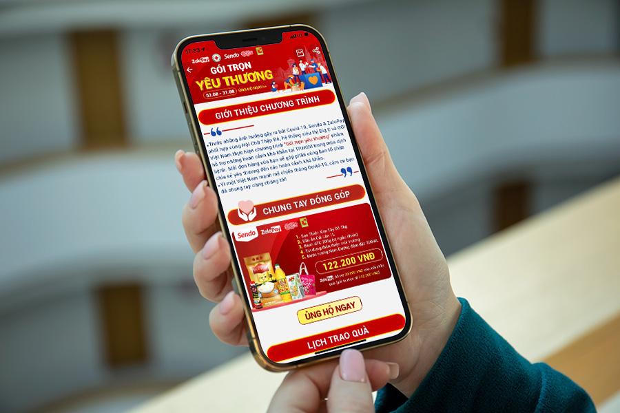 ZaloPay và Sendo "gói trọn yêu thương" hỗ trợ người dân khó khăn trong vùng dịch