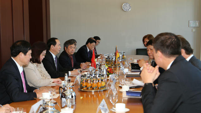 Bộ trưởng Trần Đại Quang thăm, làm việc với Bộ Nội vụ Cộng hòa Liên bang Đức