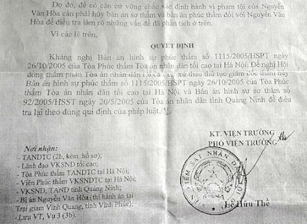 Thêm một nghi án 10 năm ngồi tù oan vì tội “Giết người”