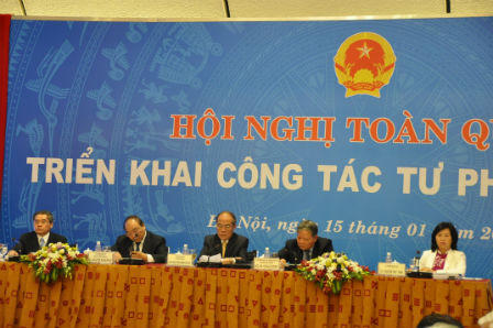 “Xây dựng nền tư pháp trong sạch, vững mạnh, dân chủ, từng bước hiện đại“