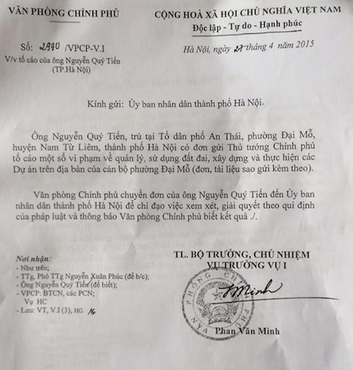 Cơ quan chức năng đề nghị giải quyết dứt điểm khiếu nại ở xã Đại Mỗ