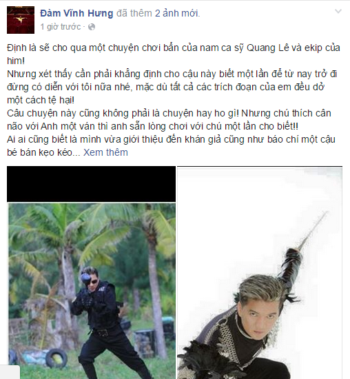 Đằng sau câu chuyện Đàm Vĩnh Hưng chửi Quang Lê là “thằng hèn”