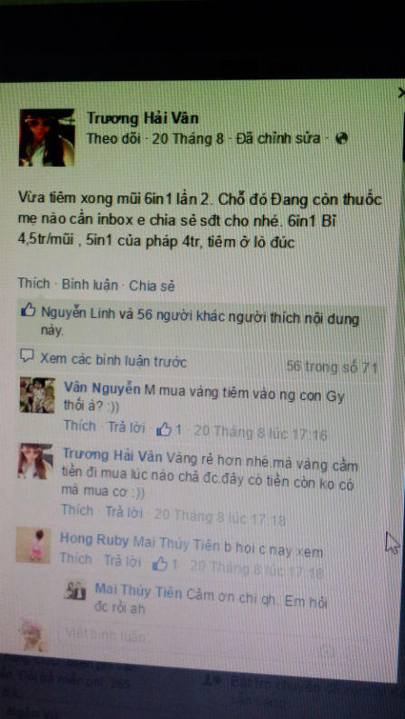 Các cơ sở “chui” vắc-xin dịch vụ “hét” giá trên trời