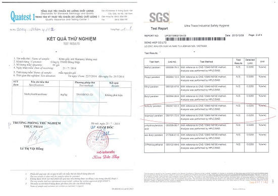 Thêm những mâu thuẫn trên bao bì khăn ướt Mamamy của công ty Đông Hiệp