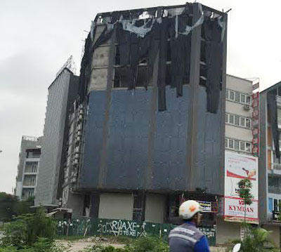 Hà Nội: Công trình sai phạm vượt 3 tầng vẫn tồn tại sau cưỡng chế