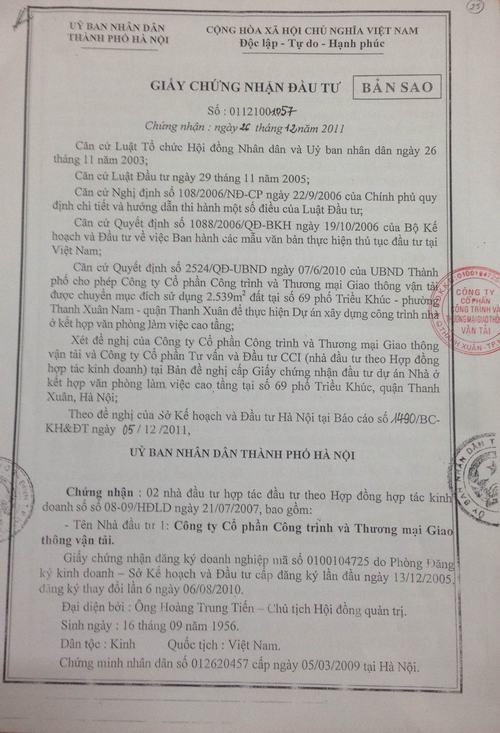 Hà Nội: Phát lộ hàng loạt sai phạm tại Dự án Diamond Blue - 69 Triều Khúc