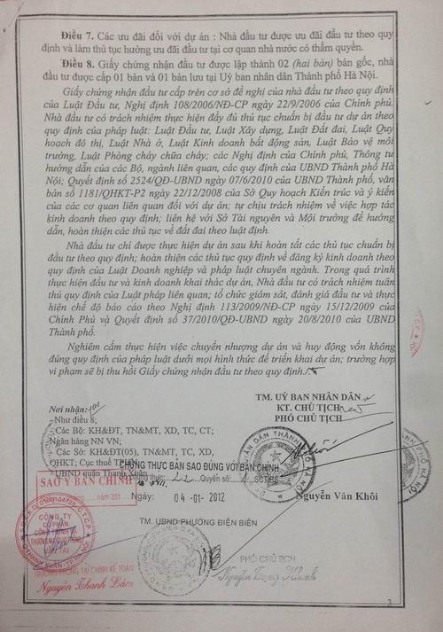 Hà Nội: Phát lộ hàng loạt sai phạm tại Dự án Diamond Blue - 69 Triều Khúc