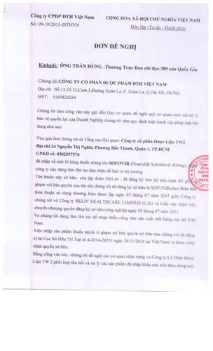 Công ty CP Dược liệu TW2 bị tố vi phạm bản quyền