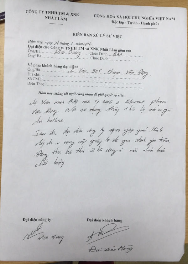 Sữa chua Le Petit Plaisir Đức do công ty Nhất Lâm phân phối bị mốc?