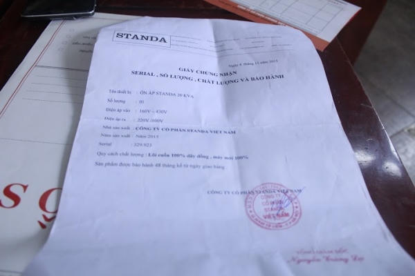 Ổn áp Standa bất ngờ dâng điện gây cháy nhiều thiết bị?