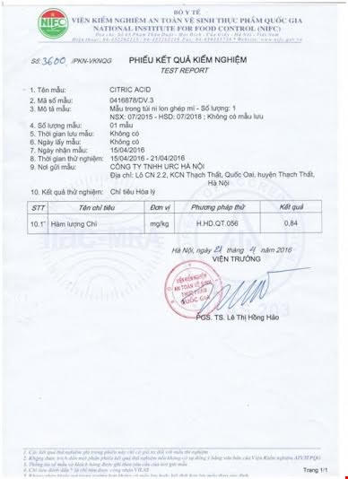 Luật sư nêu quan điểm về “nghi án” mẫu nguyên liệu đầu vào nhiễm chì