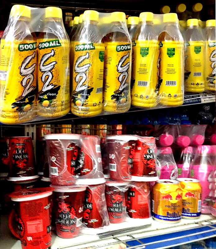 Tiếp tục thu hồi, tiêu hủy 2 lô trà xanh C2 và nước tăng lực Rồng đỏ