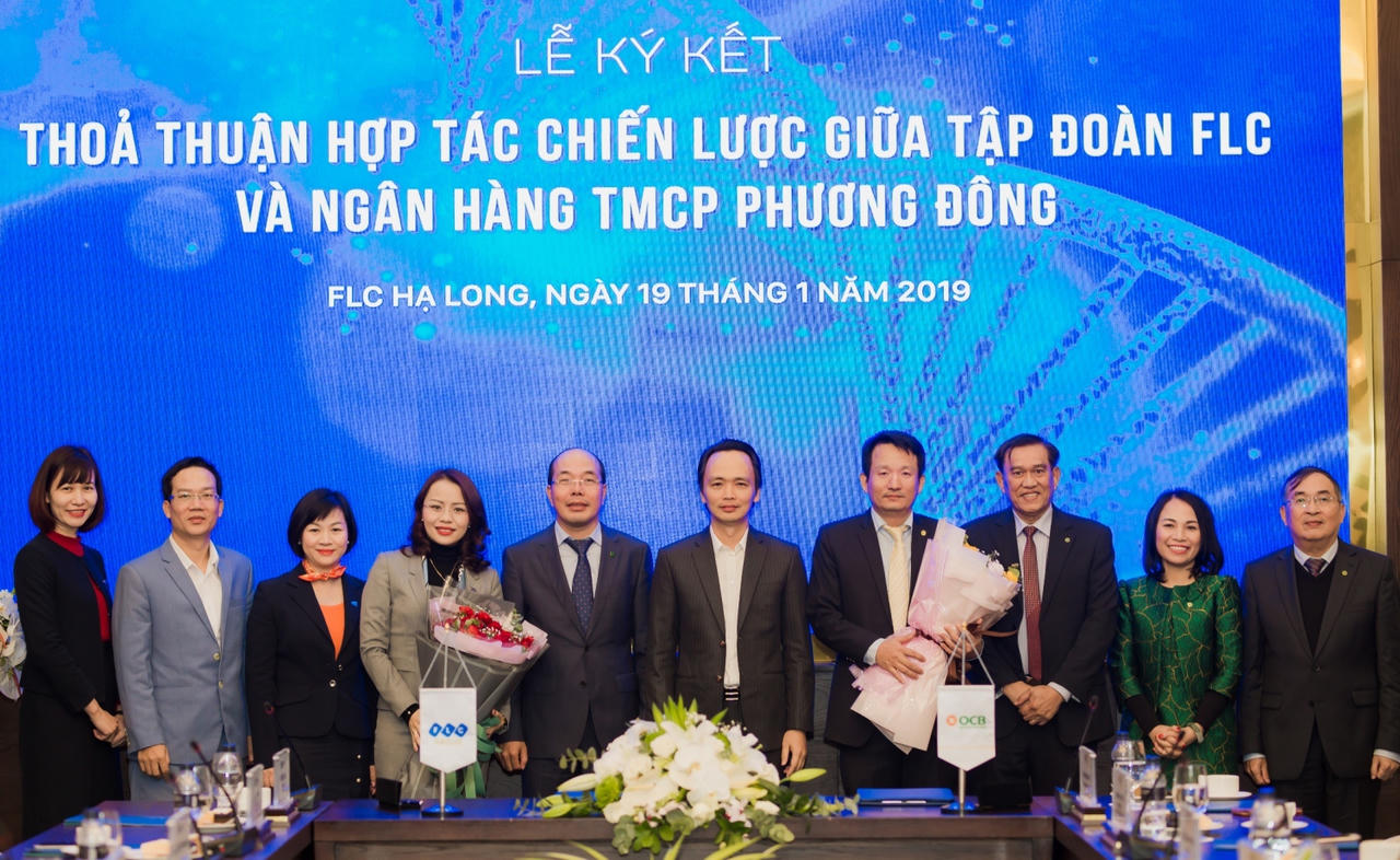Tập đoàn FLC và Ngân hàng Phương Đông ký thỏa thuận hợp tác toàn diện